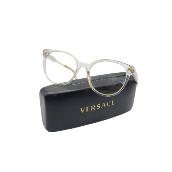 Versace Prescription Glasses Clear Frame MOD3291 Cat eye and Versace Case - Picture 2 of 16